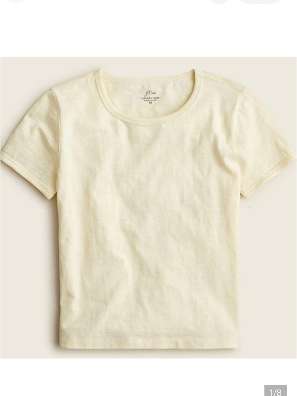 J. crew '90s cropped organic slub cotton T-shirt